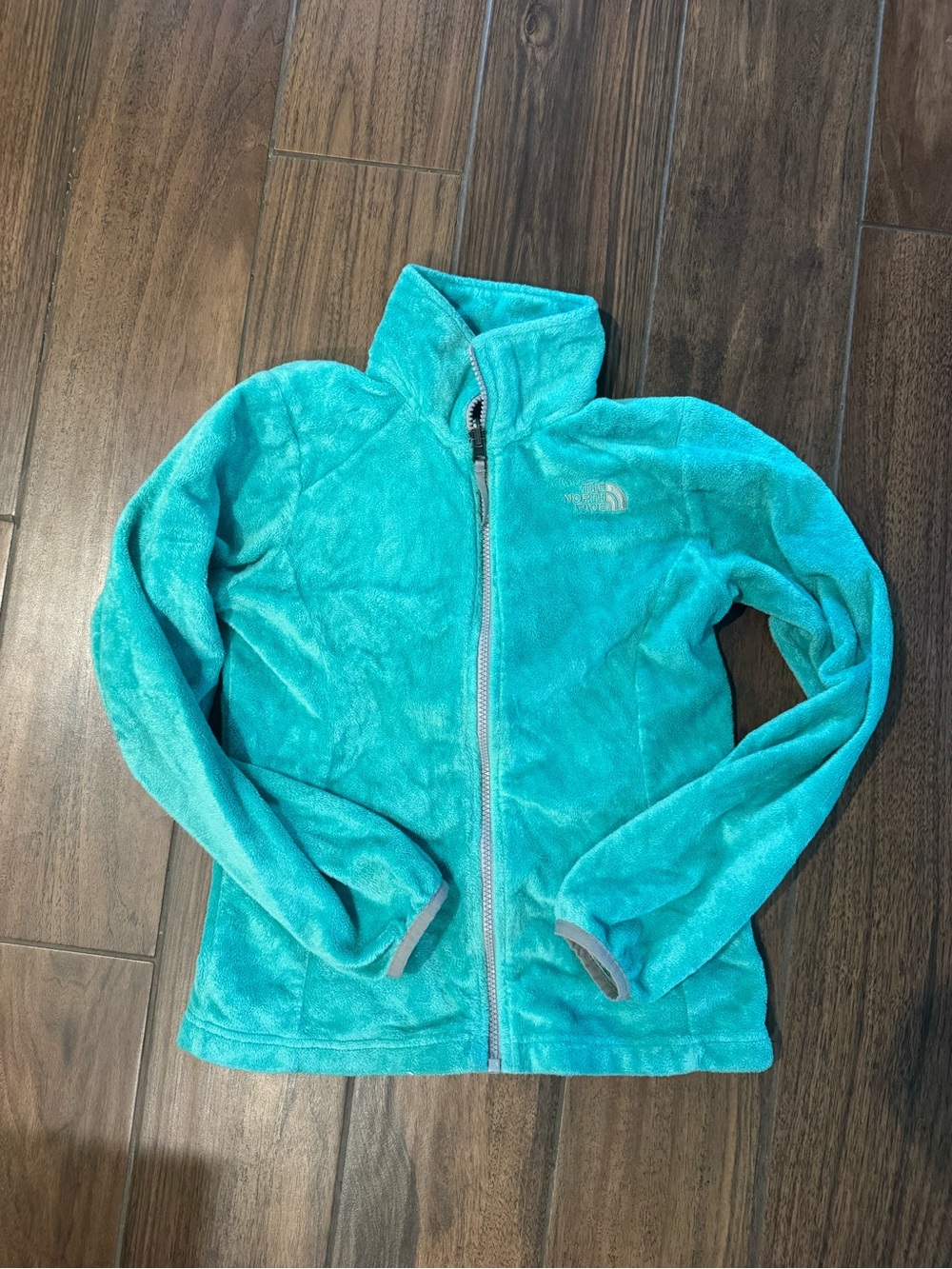 The North Face Kids Teal Zip-Up Fleece Jacket